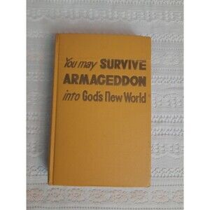 1955 YOU MAY SURVIVE ARMAGEDDON INTO GODS NEW WORLD, Watch Tower Bible Tract JW